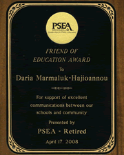 PSEA Friend of Education Award
